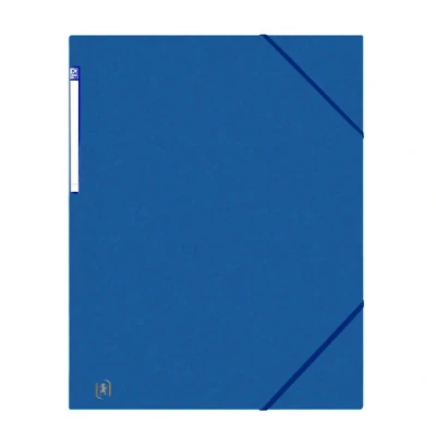 Image of Oxford Top File blue A3 carboard elastic folder