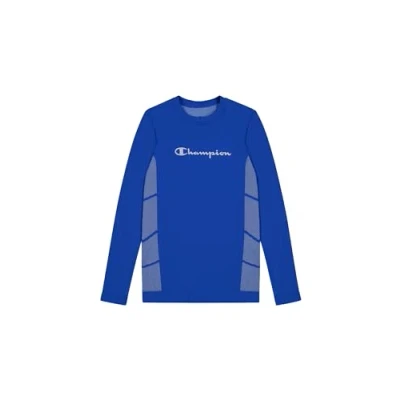 Image of Champion Seamless Entry Level Long Sleeve sleeved top, Men&#039;s, Size: XL/XXL, Blue/white