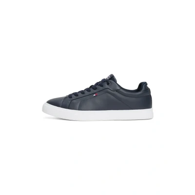 Image of Tommy Hilfiger ICON Court FLAG Trainers, Men&#039;s, Size: 7, Desert sky Leather