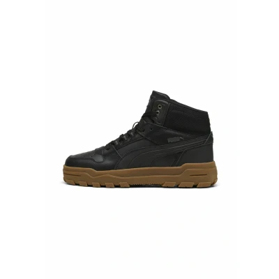 Image of Puma Rebound Abrupt Sneakers Hightop trainers, Size: 8, Black/shadow gray/bronze shoes