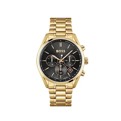 Image of BOSS Champion Chronograph watch goldcoloured, Men&#039;s, Size: One Size, Gold coloured