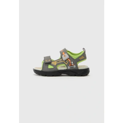 Image of Lurchi KODO Sandals for kids, Size: 9.5K, Grey/green/orange Textile/synthetics