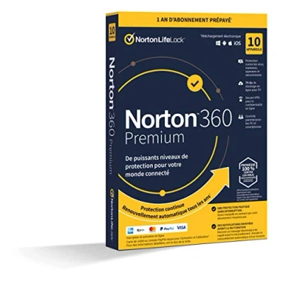 Image of Norton 360 Premium 2024 10 Devices 1 Year Subscription Secure VPN Password Manager Dark web monitoring PC/Mac/iOS/Android Mail