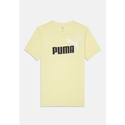 Image of Puma LOGO TEE Unisex Print Tshirt goldcoloured for kids, Size: 8y(7 8y), Gold/coloured