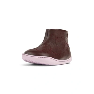 Image of Camper Classic ankle boots for kids, Size: 7K, Burgundy Leather