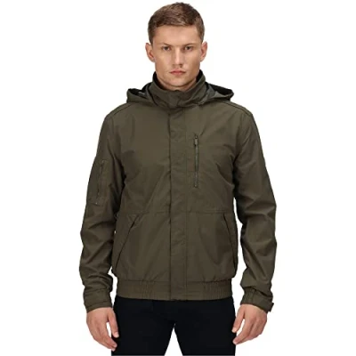 Image of Regatta Mens Feelding Waterproof Bomber Jacket Coat Navy