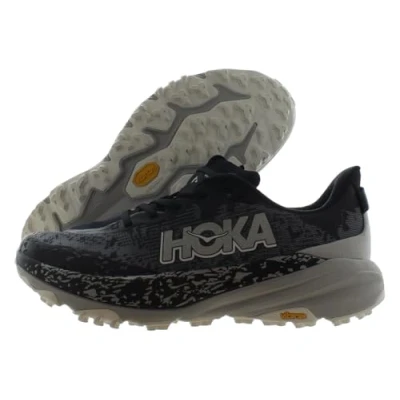 Image of HOKA Speedgoat 6 Trail running shoes, Men&#039;s, Size: 8, Black/stardust Textile/synthetics
