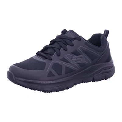 Image of Skechers Men&#039;s Arch Fit Sr Axtell Sneaker, Black Synthetic Textile, 10 UK