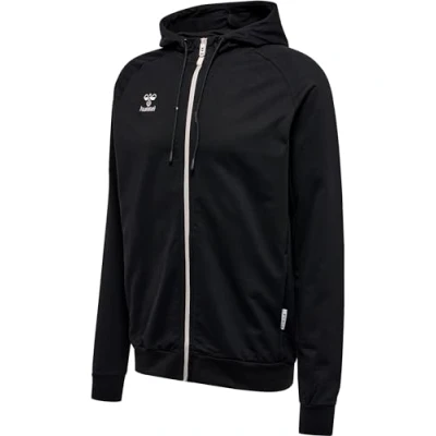 Image of hummel Men&#039;s Hmlmove Grid Cotton Zip Hoodie Hooded sweatshirt