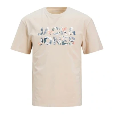 Image of Jack &amp; Jones Junior Jjebryan LOGO TEE O NECK JNR Print Tshirt for kids, Size: 10y, Moonbeam