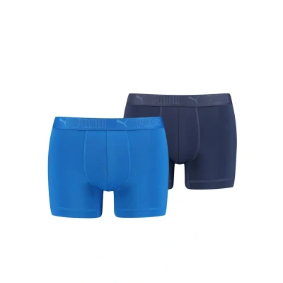 Image of Puma Boxer 2 PACK Pants, Men&#039;s, Size: Small, Blue combo