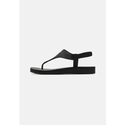 Image of Skechers Women&#039;s Cali Meditation Rockstar, Black Mitobuck Rhinestone Trim, 3 UK