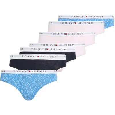 Image of Tommy Hilfiger 7 PACK Print Briefs for kids, Size: 12 14y, Light pink/blue paisley/des sky
