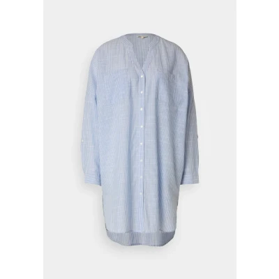 Image of ONLY Onlapeldoorn Stripe Shirt Tunic Provence/cloud dancer, Women&#039;s, Size: XS/S, dancer