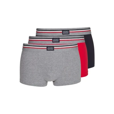 Image of Jockey Short 3PACK Trunks, Men&#039;s, Size: Medium, Stone grey melange