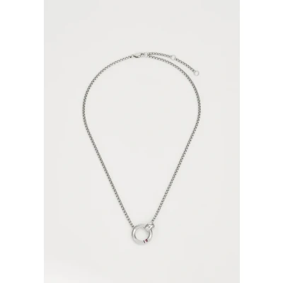 Image of Tommy Hilfiger Circles Necklace silvercoloured, Women&#039;s, Size: One Size, Silver coloured