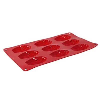 Image of Crealys silicone mold for 9 madeleines &quot;candy&quot; 513006
