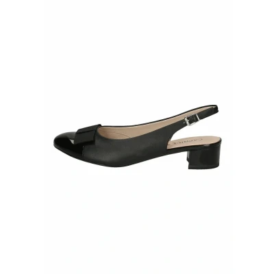 Image of CAPRICE Damen Slingpumps mit Schleife Elegant, Schwarz (Black Comb), 37 EU