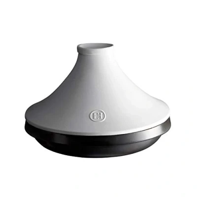 Image of Emile Henry Tajine Delight Black / White Induction ø 27 cm 1.85 liter Suitable for all Cooktops