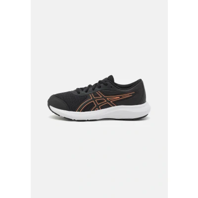 Image of Asics Gelcontend 9 GS Unisex Road running shoes for kids, Size: K13, Black/saxon green Textile/synthetics