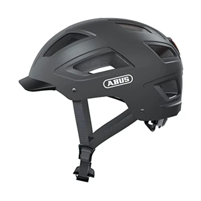 Image of ABUS Hyban 2.0 City Helmet Durable Bicycle for Daily Use with ABS Hard Shell Women and Men Dark Grey, Size L