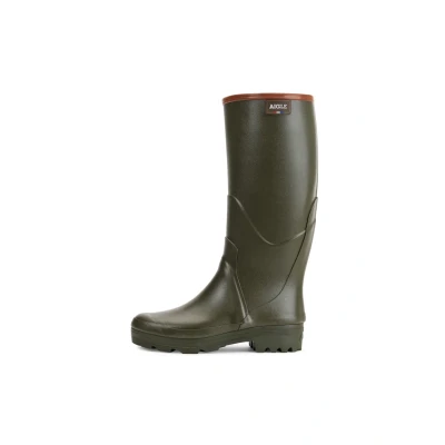 Image of Aigle Men&#039;s Chambord Pro 2 Work Wellingtons, Kaki, 9 UK