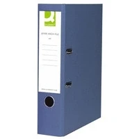 Image of A4 lever arch file Q Connect KF20019 polypropylene blue 70mm 10 pack