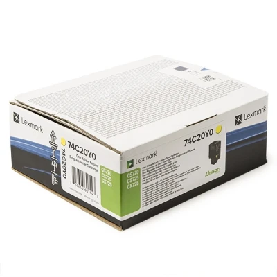 Image of Lexmark 74C20Y0 Original Laser Toner Yellow