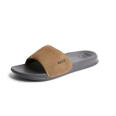 Image of Reef ONE Slide Mules, Men&#039;s, Size: 4, Grey/tan shoes