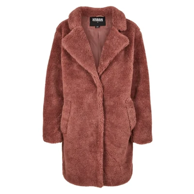 Image of Urban Classics Curvy Winter coat, Women&#039;s, Size: Medium, Burgundy