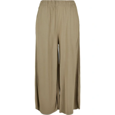Image of Urban Classics Culotte Trousers, Women&#039;s, Size: 3XL, Khaki