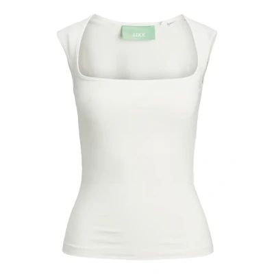 Image of JJXX Sabella GIGI STR SL JRS NOOS Top, Women&#039;s, Size: XS, Vanilla ice