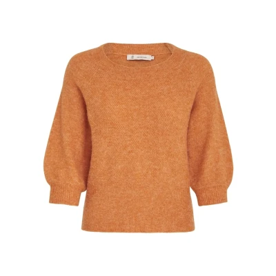 Image of Peppercorn Pcflores Jumper, Women&#039;s, Size: Small, Peach caramel melange