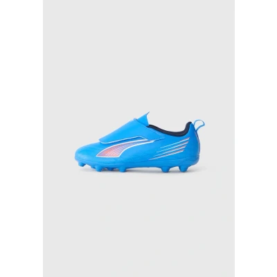 Image of Puma Ultra 6 PLAY FG/AG Unisex Football boots turf for kids, Size: 11K, blue/white/glowing red shoes