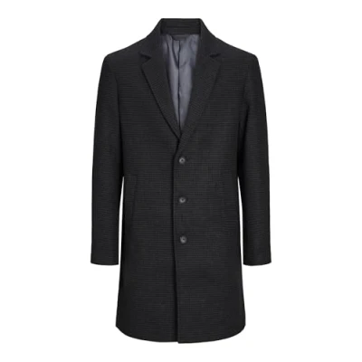 Image of Jack &amp; Jones Eharrison Short coat, Men&#039;s, Size: XS, Dark grey melange