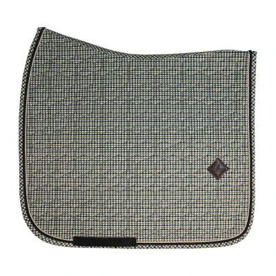 Image of Kentucky Horsewear Pied De Poule Jumping Saddle Pad Brown Horse Riding Equestrian