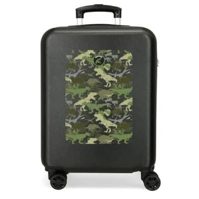 Image of Movom Raptors Cabin Suitcase White 38 x 55 20 cm Rigid ABS Combination Lock Side 35L 2 kg 4 Double Wheels Hand Luggage, White, Suitcase,