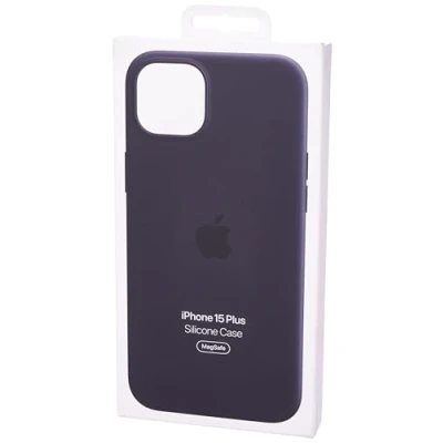 Image of Apple MagSafe Silicone Back Cover Black iPhone 15 Plus