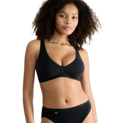 Image of Sloggi Basic SOFT BRA Triangle bra, Women&#039;s, Size: 34A, Black