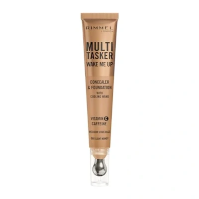 Image of Rimmel Multi Tasker Wake Me Up Foundation and Concealer 20ml (Various Shades) 060 Light Honey