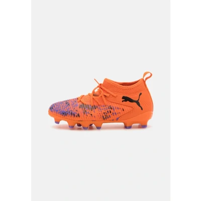 Image of Puma Future 8 Match Creativity FG/AG JR Unisex Moulded stud football boots for kids, Size: 11K, Orange poppy/black/poison pink Synthetics/textile