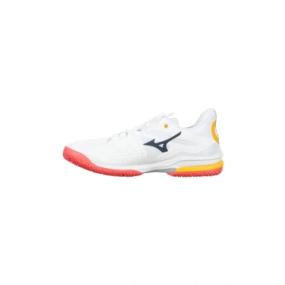 Image of Mizuno WAVE EXCEED TOUR 6 CC Tennis Shoes White/Calypso Coral/Icelandic Blue Women Size 42.5