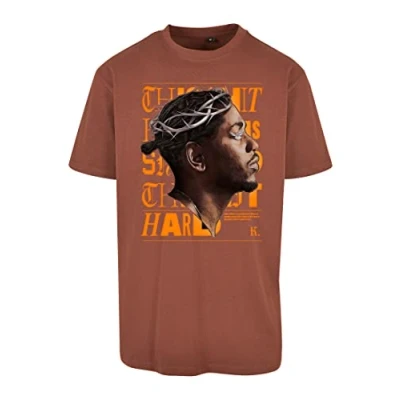 Image of Upscale by Mister Tee KDOT Oversize Print Tshirt, Men&#039;s, Size: Small, Bark