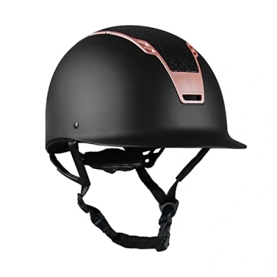 Image of Horka Sparrow Unisex Rider Cap Black/Rose Gold Size XS/S