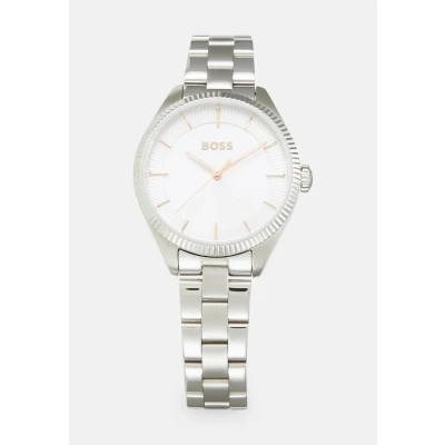 Image of BOSS SAGE Watch silvercoloured, Women&#039;s, Size: One Size, Silver coloured