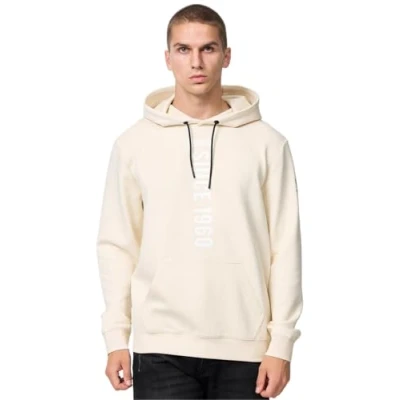 Image of Lonsdale Galmoy Hoodie, Men&#039;s, Size: Medium, Sand off white black