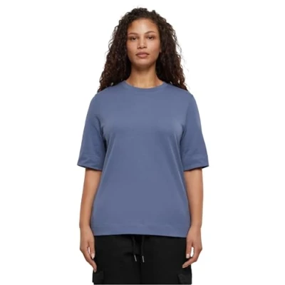 Image of Urban Classics Classy Basic Tshirt, Women&#039;s, Size: Large, Vintageblue