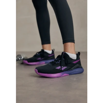 Image of Reebok Women&#039;s Nanoflex Tr 2 Trainers, Black Purple Rave Twilight Purple, 6 UK