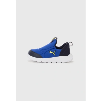 Image of PUMA Unisex Baby Fun Racer 2 Sliptech Inf Sneaker, Vivid Blue Lemon Sherbert, 9 UK