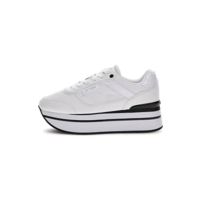 Image of Guess Hansin Trainers, Women&#039;s, Size: 8, White Polyester